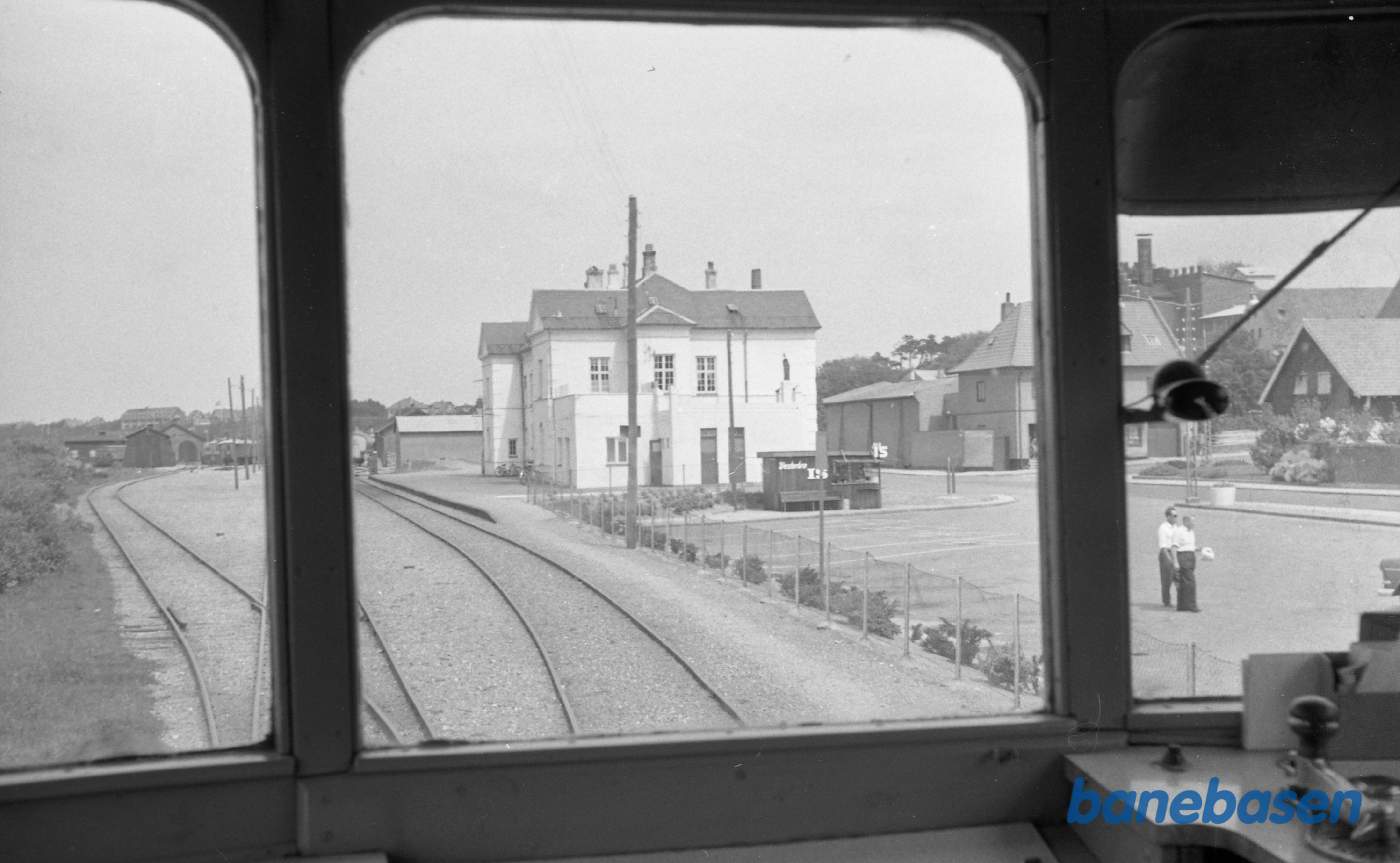 Ebeltoft station Udsigt fra førerrum