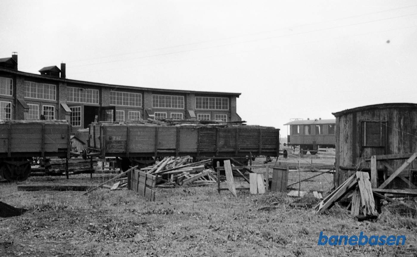 Hårlev remisen. Udrangeret P vogn
