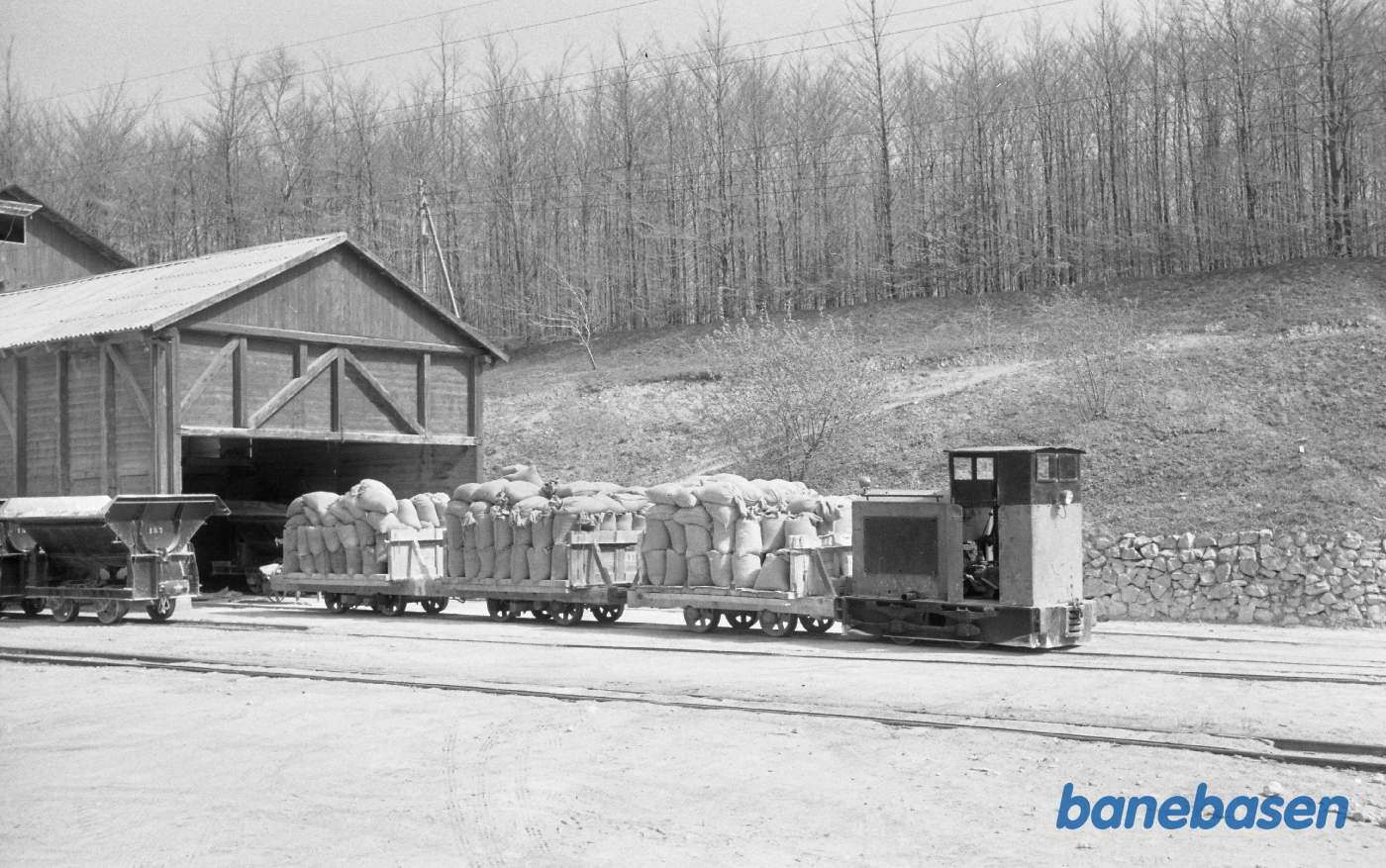 Stubberup kalkværk Dieseltog med vogne