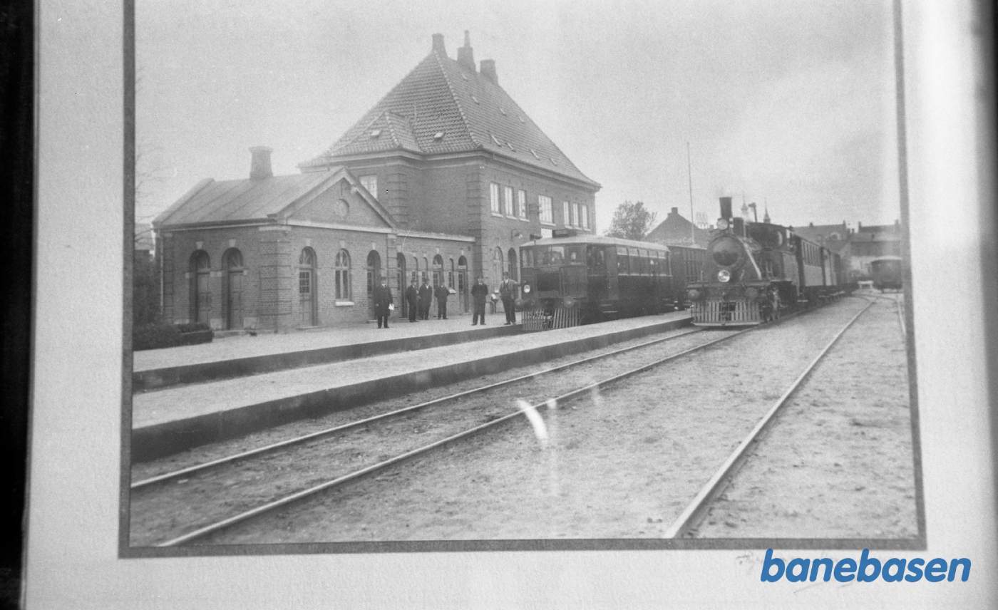 Kolding syd med motortog og damploko