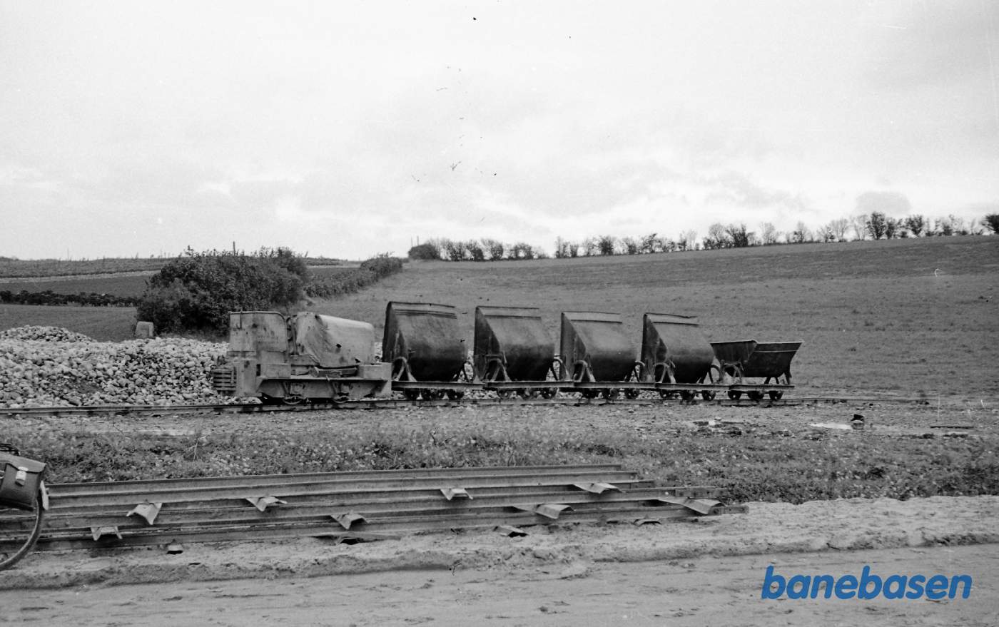 Vejarbejde på landevejen Odense - Assens