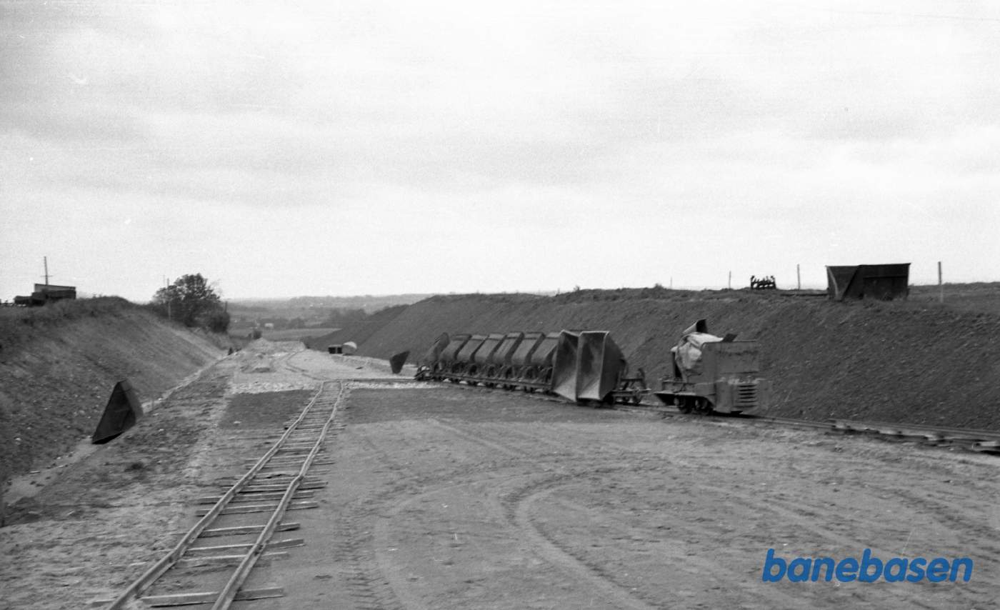 Vejarbejde på landevejen Odense - Assens