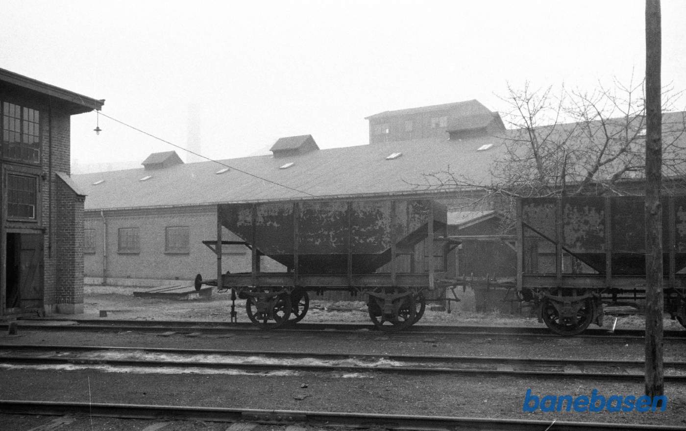 Valby gasværk. Kulvogne