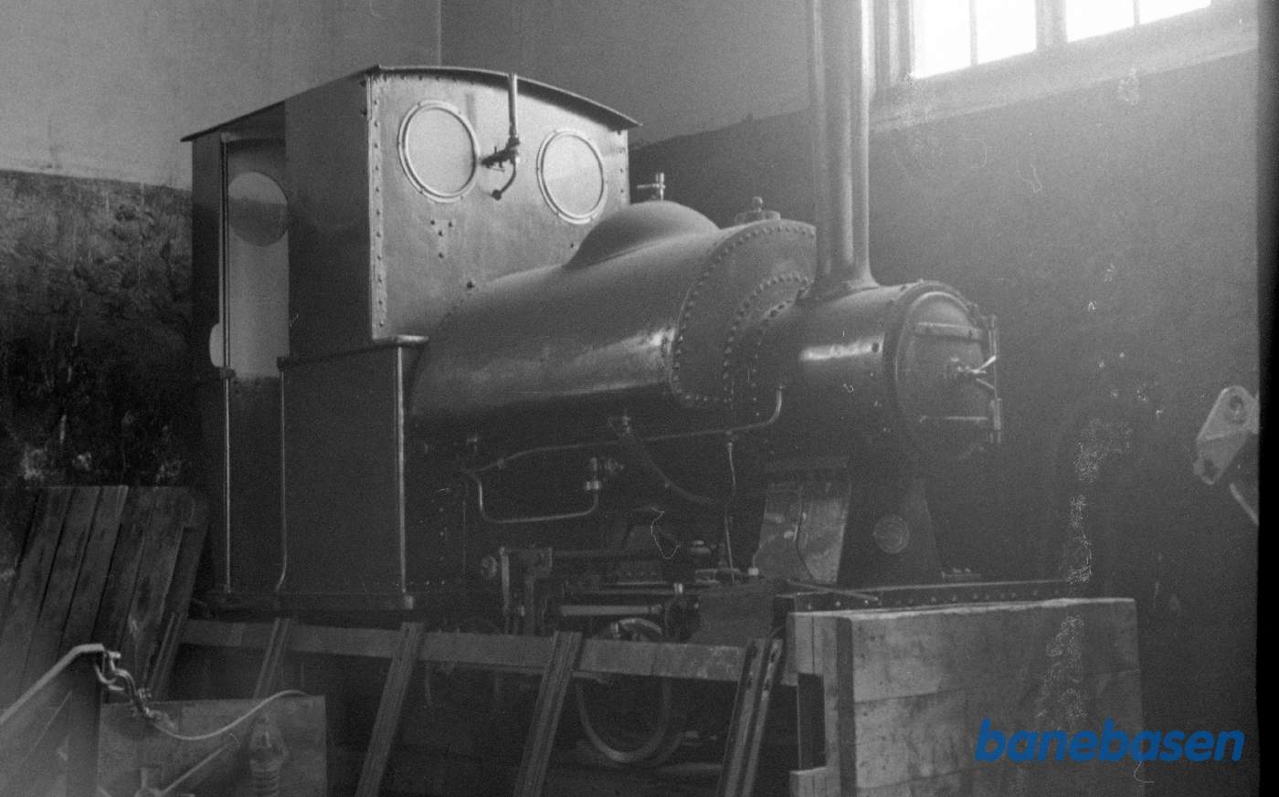 600 mm sporvidde damploko med sadeltank