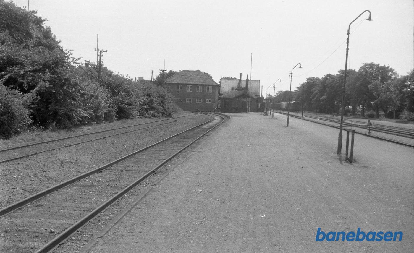 Høng. Stationen med drejeskive