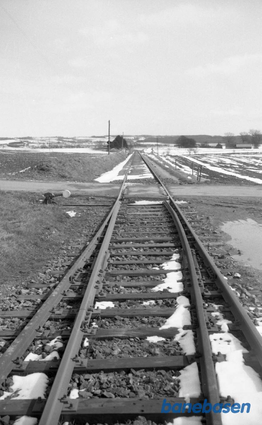 Stigningen ved Bonderupvej. Fra Næstelsø mod Brandeslev
