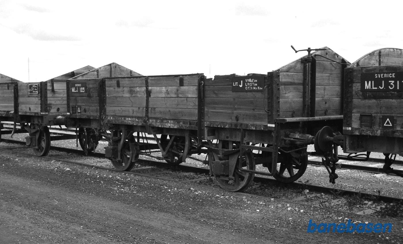 Limhamn. Havnen. Åben godsvogn MLJ 123