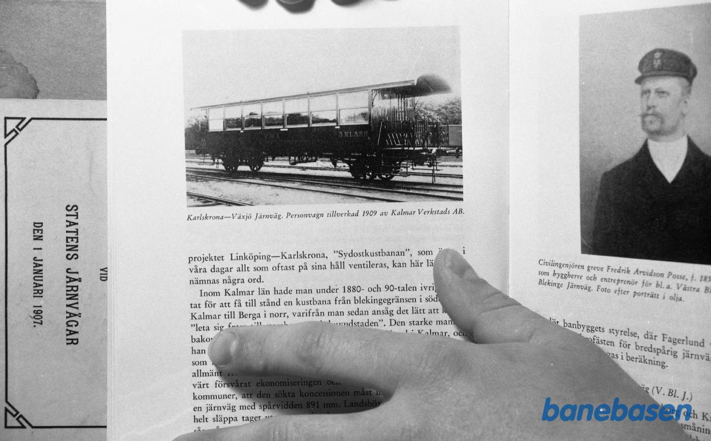 Tegning. Svenske Jernbanevogne