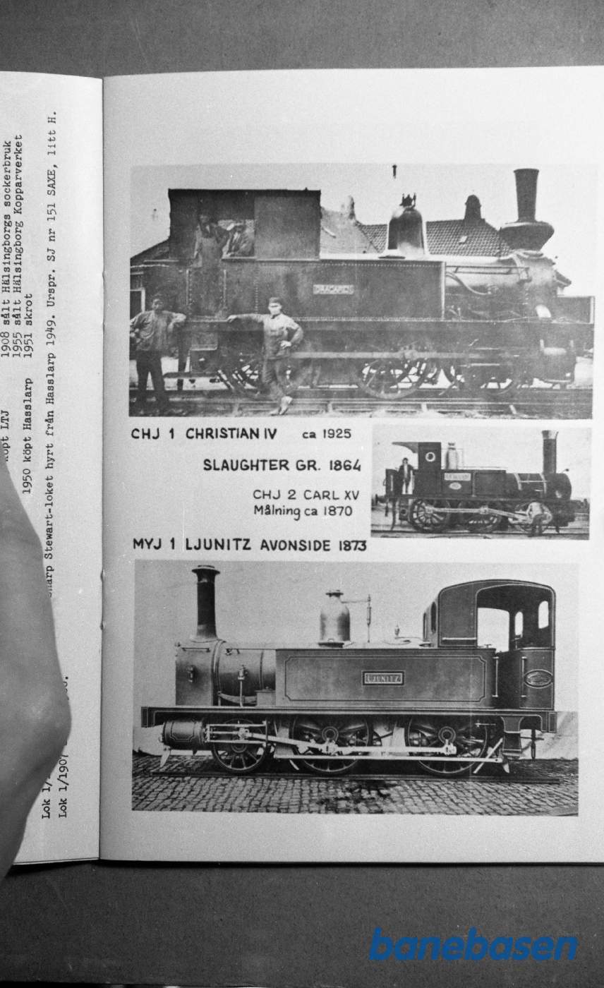 Foto. Svenske lokomotiver og vogne