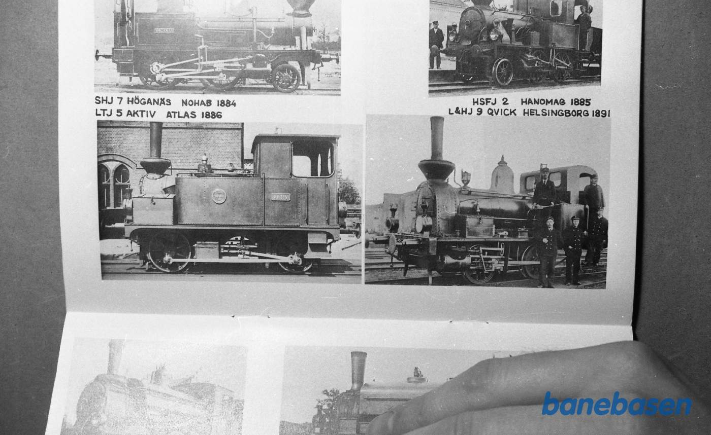 Foto. Svenske lokomotiver og vogne