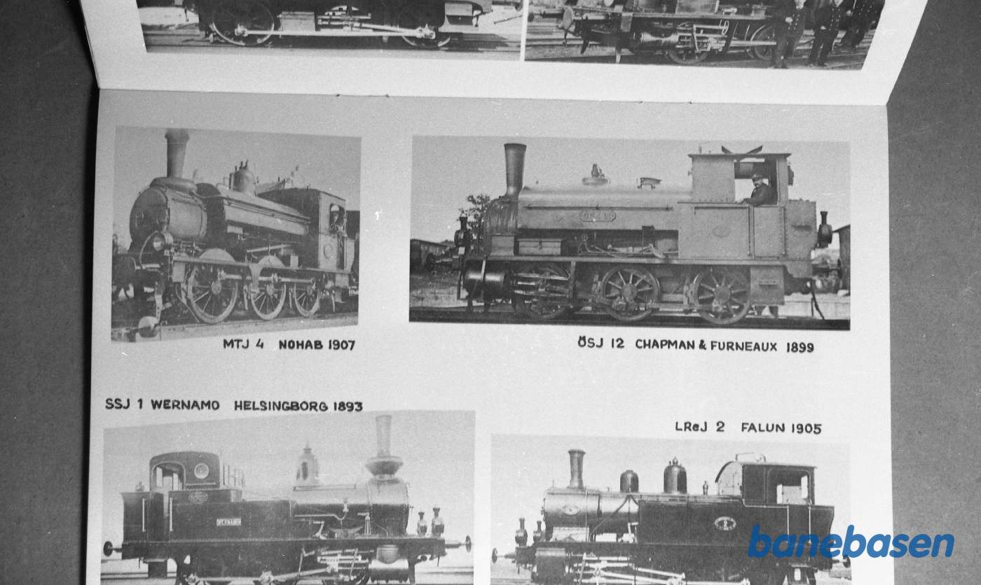 Foto. Svenske lokomotiver og vogne