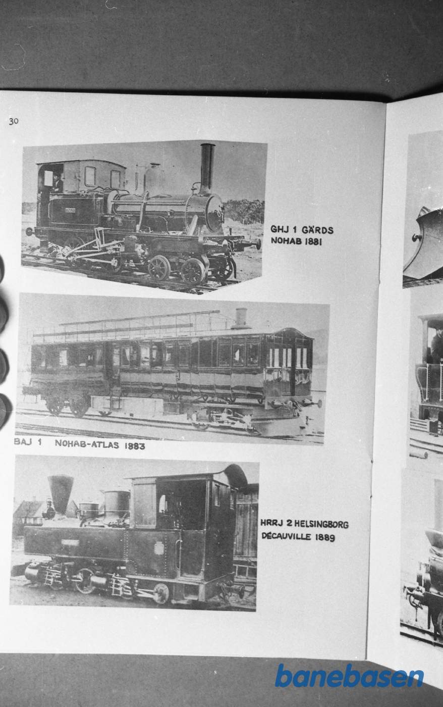 Foto. Svenske lokomotiver og vogne