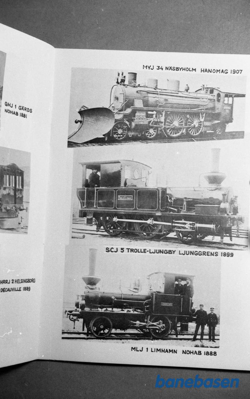 Foto. Svenske lokomotiver og vogne