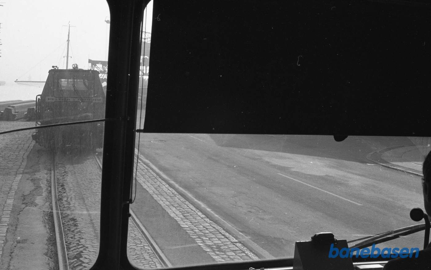 Helsingør Havn set fra skinnebus