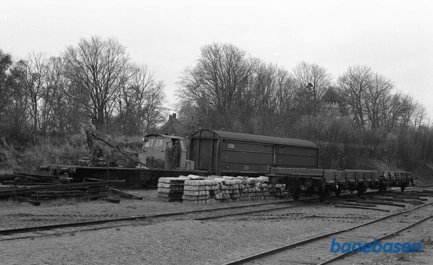 Gilleleje station med åbne godsvogne (Fra HFHJ)