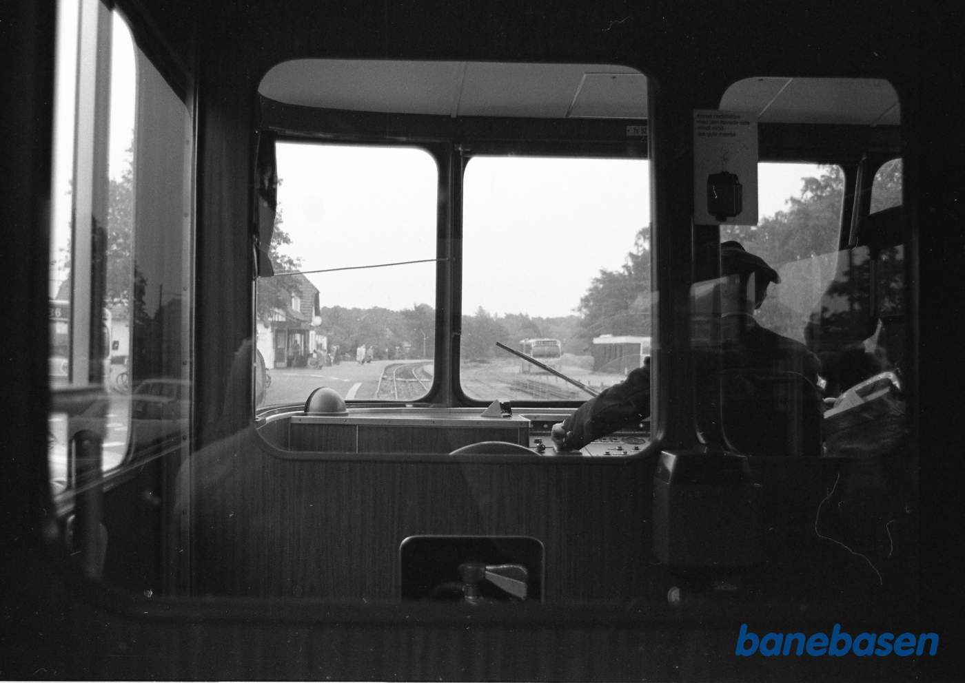 Hornbæk station set fra førerrummet på Y tog