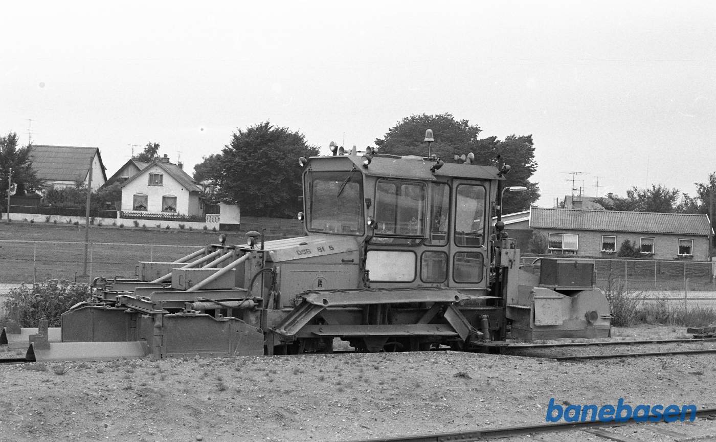 Gilleleje station med arbejdskøretøjer Gilleleje station med arbejdskøretøjer