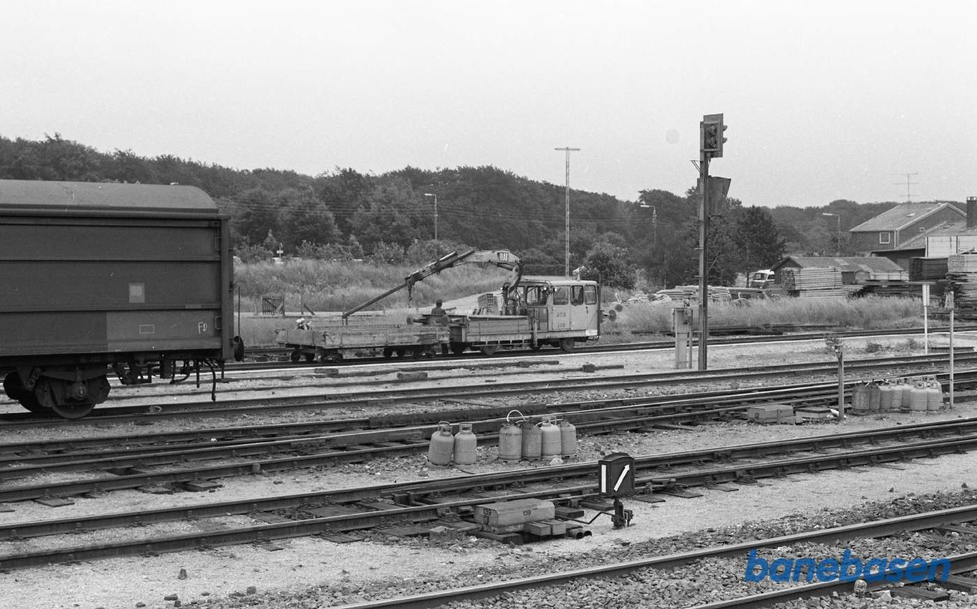 Hillerød station. Spor i sydenden