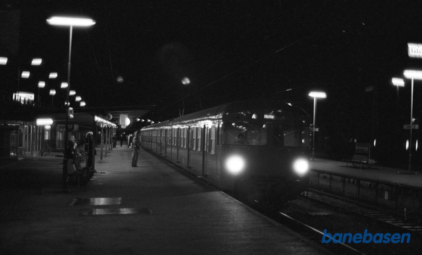 Lyngby station by night Lyngby station by night