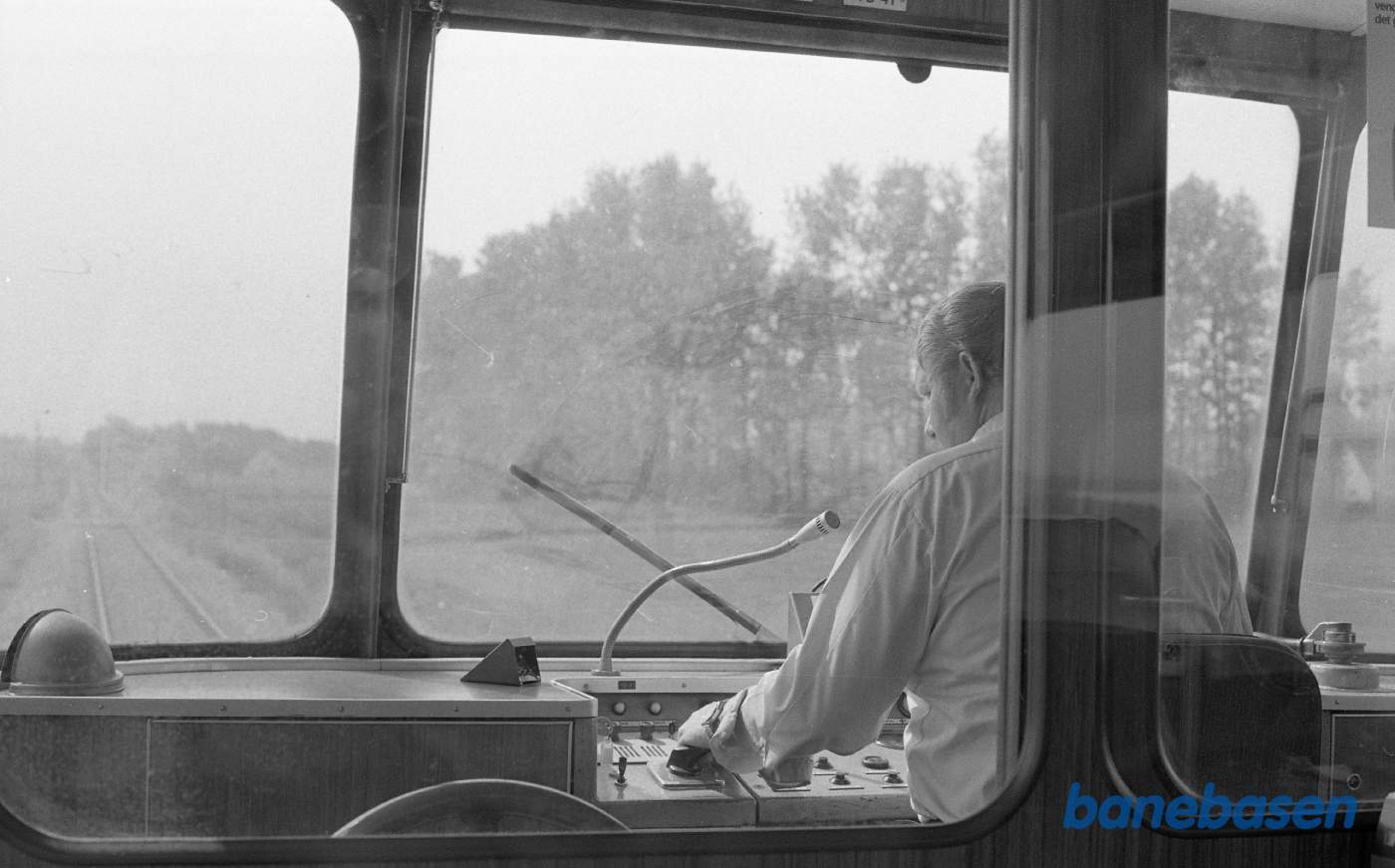 Udsigt fra fronten på Y tog