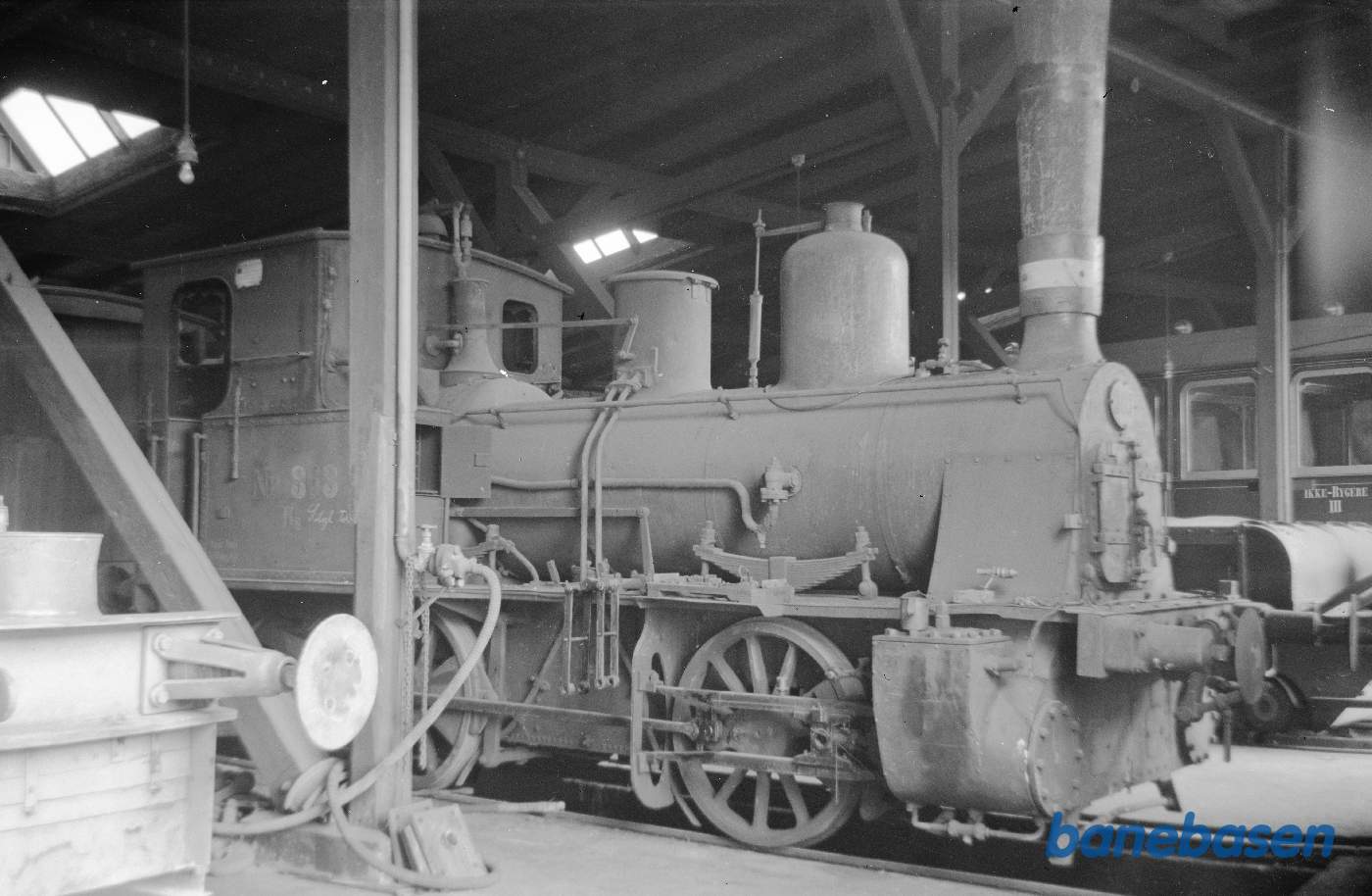 DSB Hs 363 hensat i Østerport remise