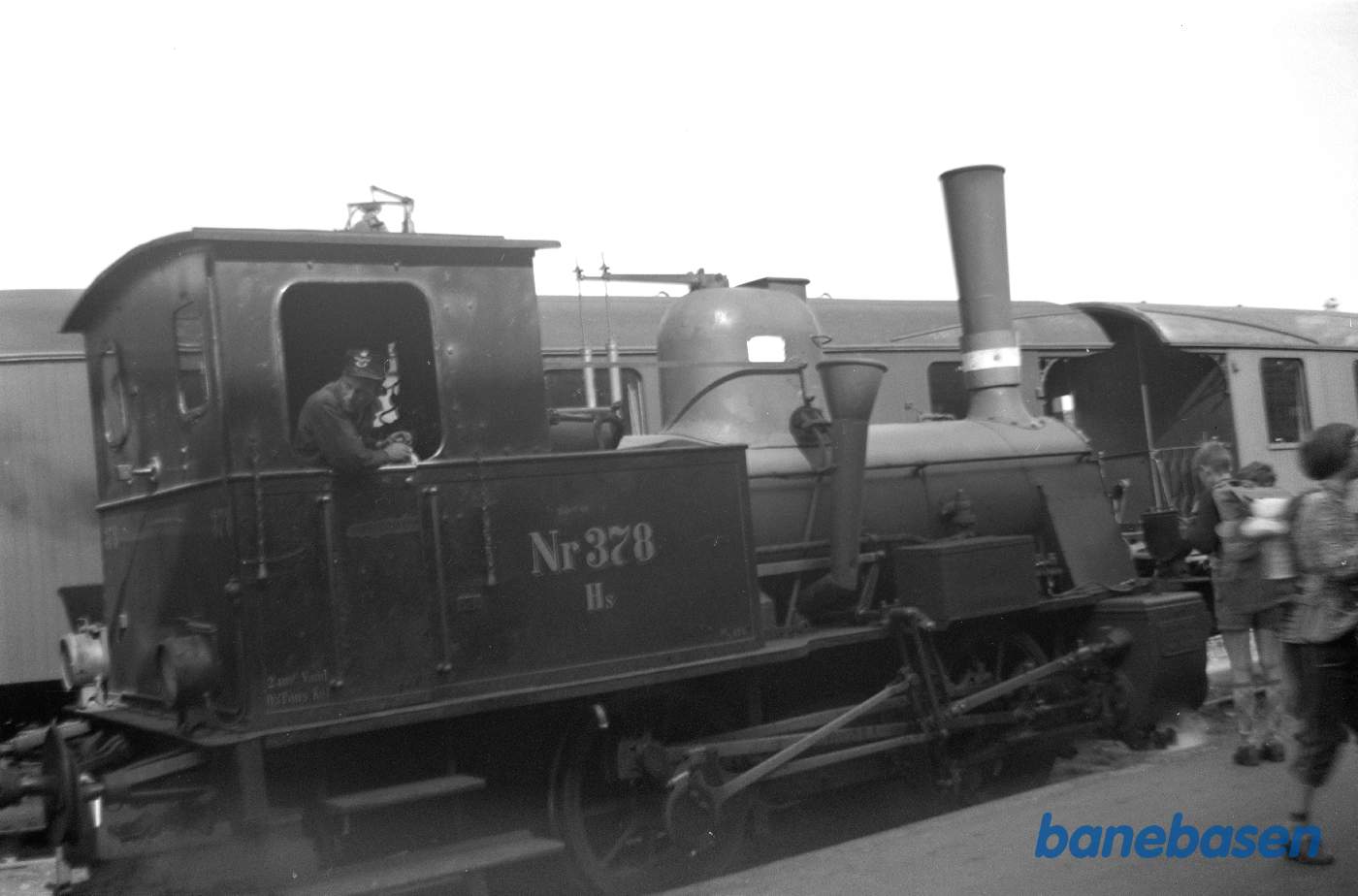 Næstved station med Hs 378 Næstved station med Hs 378