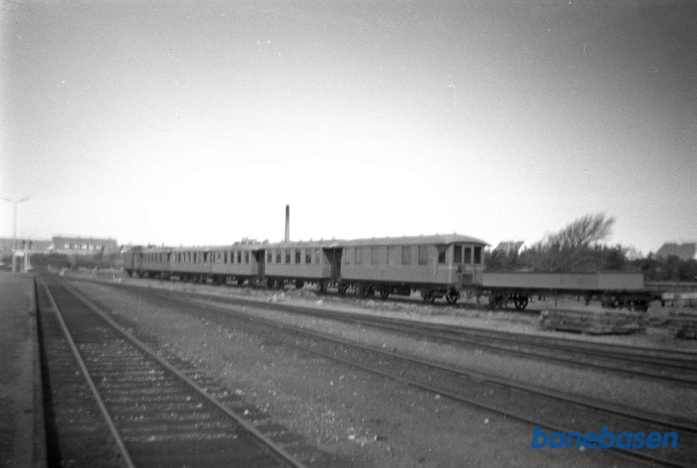 Skagen station med personvogne