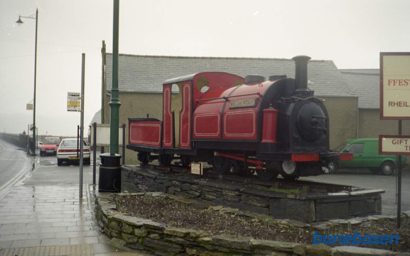 Damplokomotiv Merlen Cymreic som mindesmærke