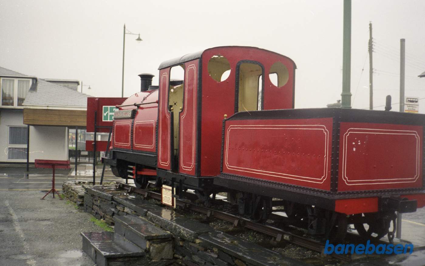 Damplokomotiv Merlen Cymreic som mindesmærke