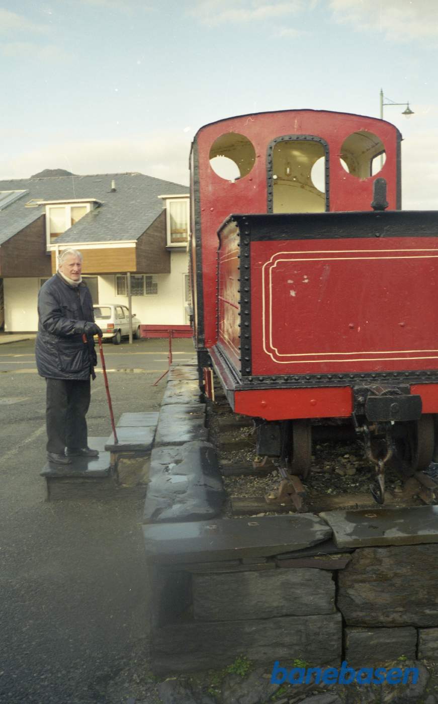 Damplokomotiv Merlen Cymreic som mindesmærke