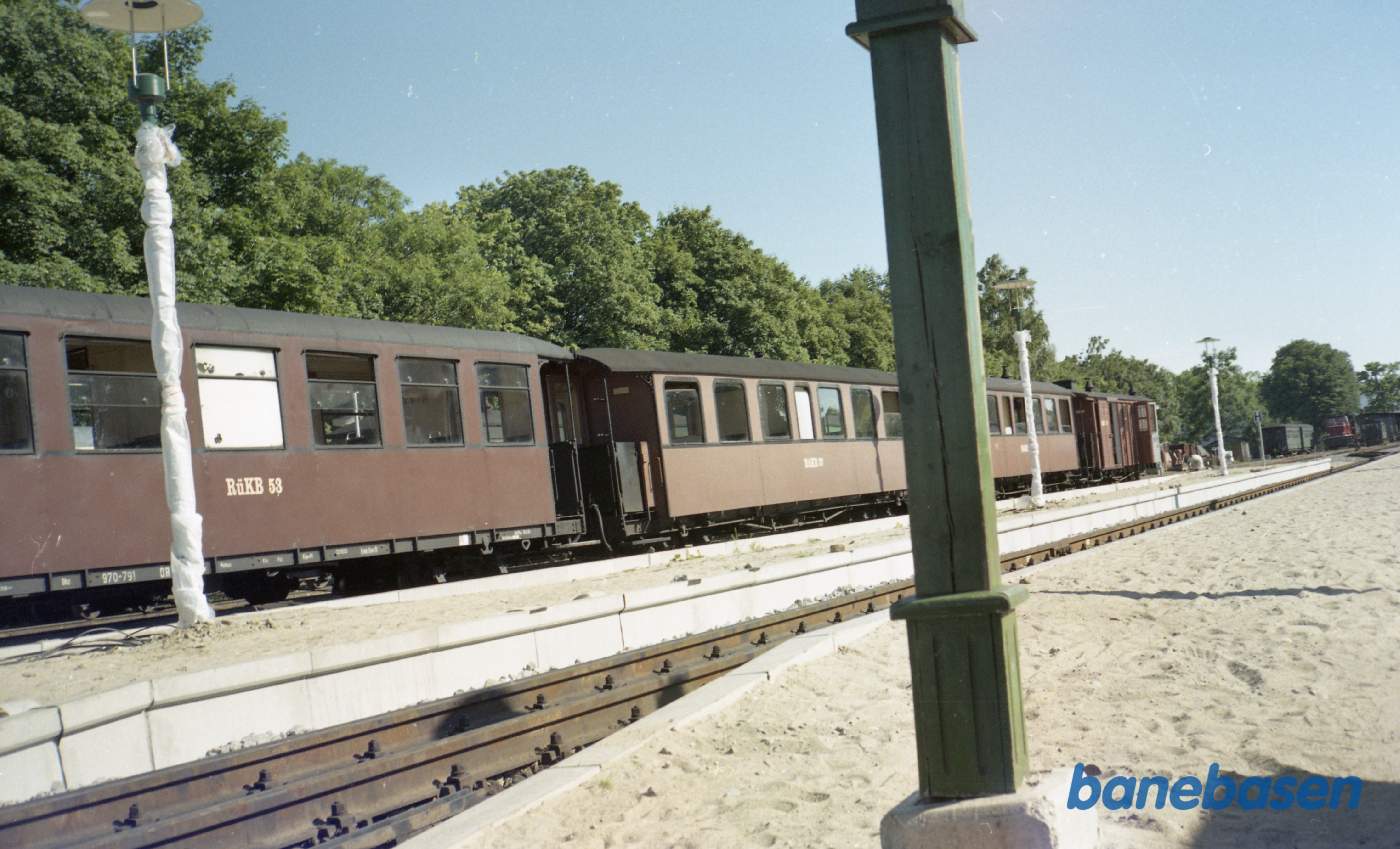 Personvogne fra smalsporbaner på Rygen.