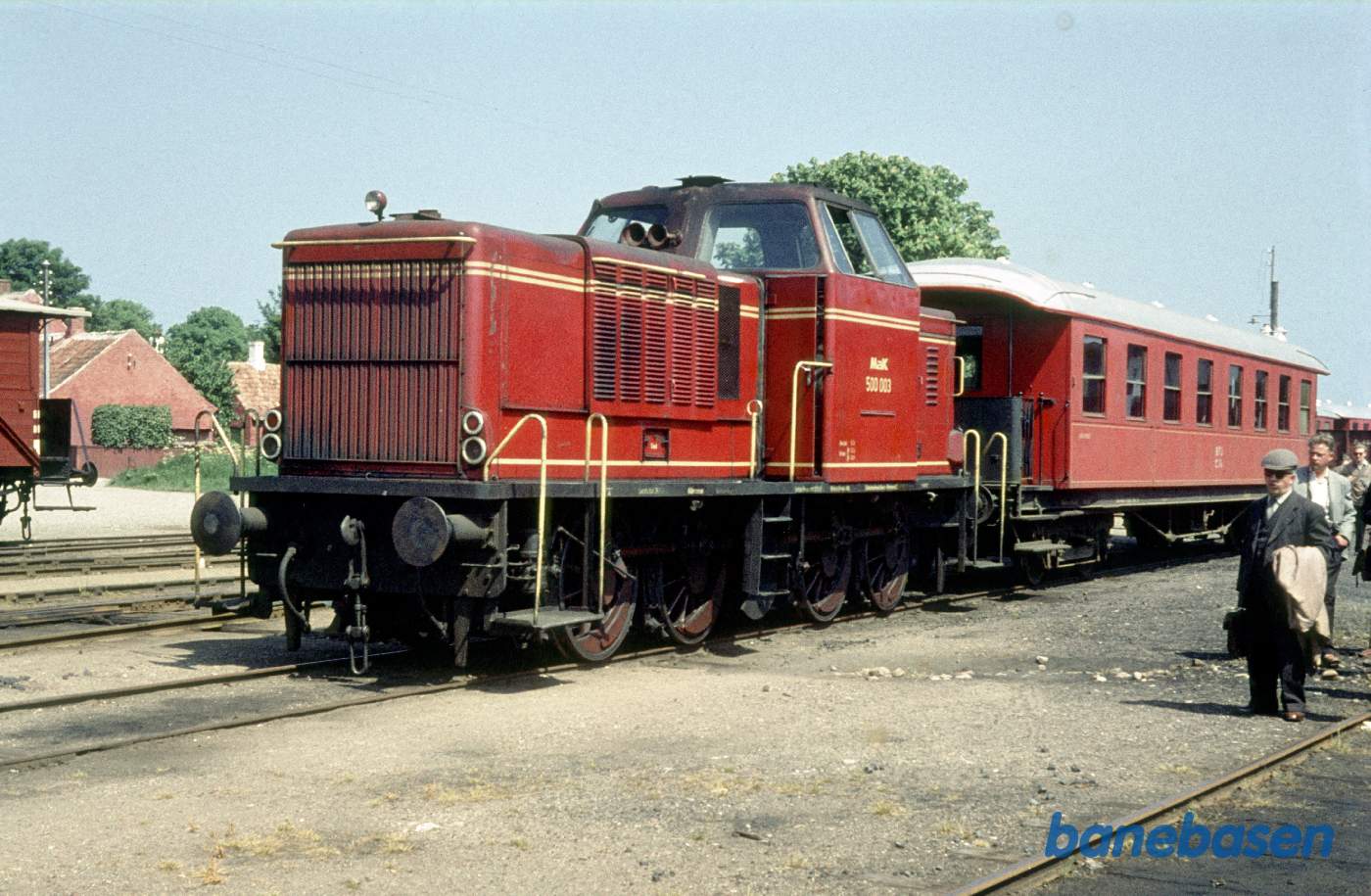 MaK-lokomotiv udlånt til OHJ i brug i Nykøbing Sjælland