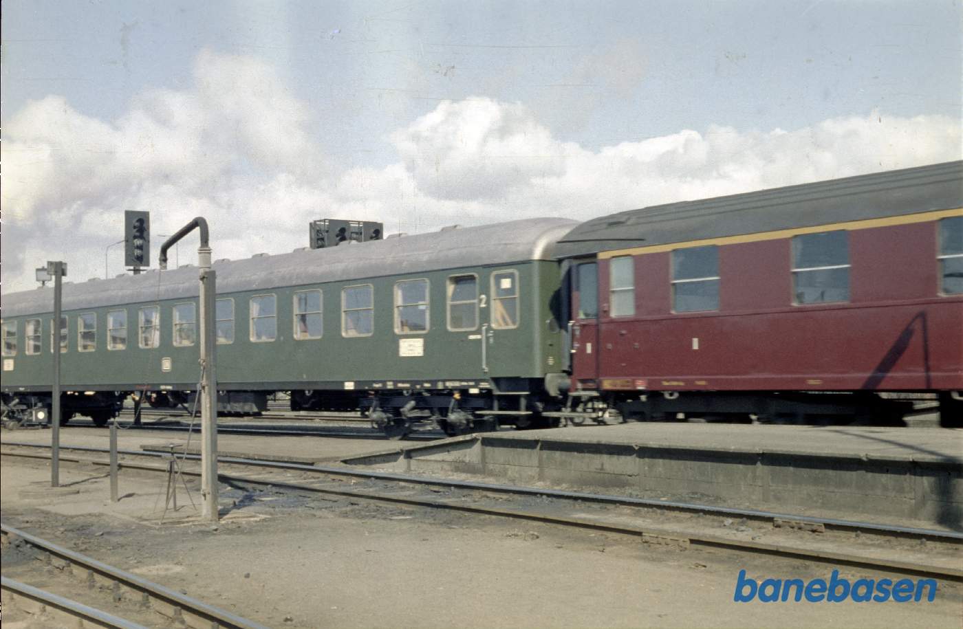 Eksprestog med gennemgående vogn Hamburg-Randers