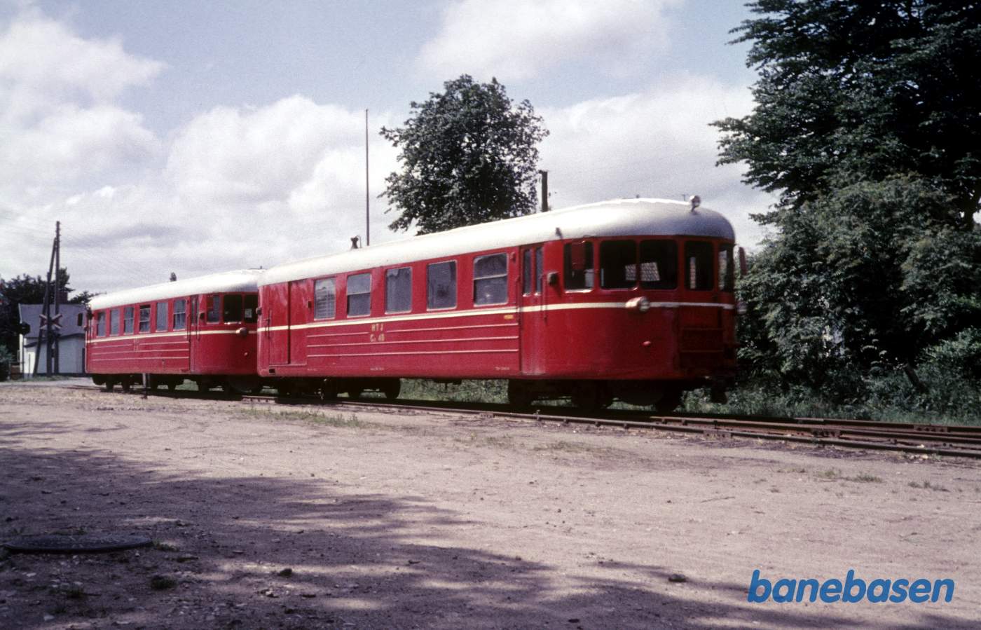 Skinnebustog med styrevogn forrest