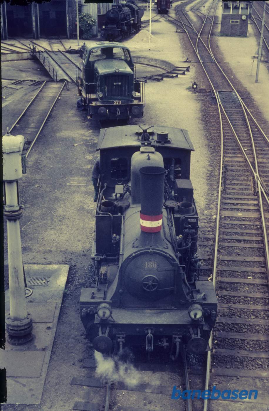 Rangermaskiner ved depotet