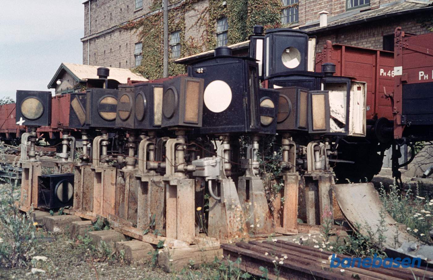 Gamle sporskiftelygter