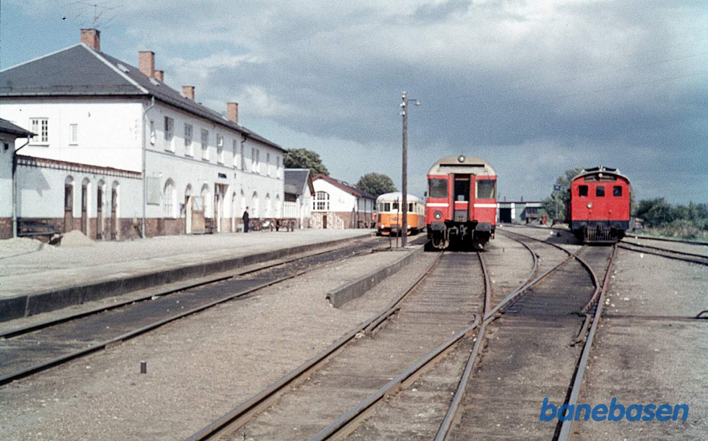 Stationen med tre typer materiel