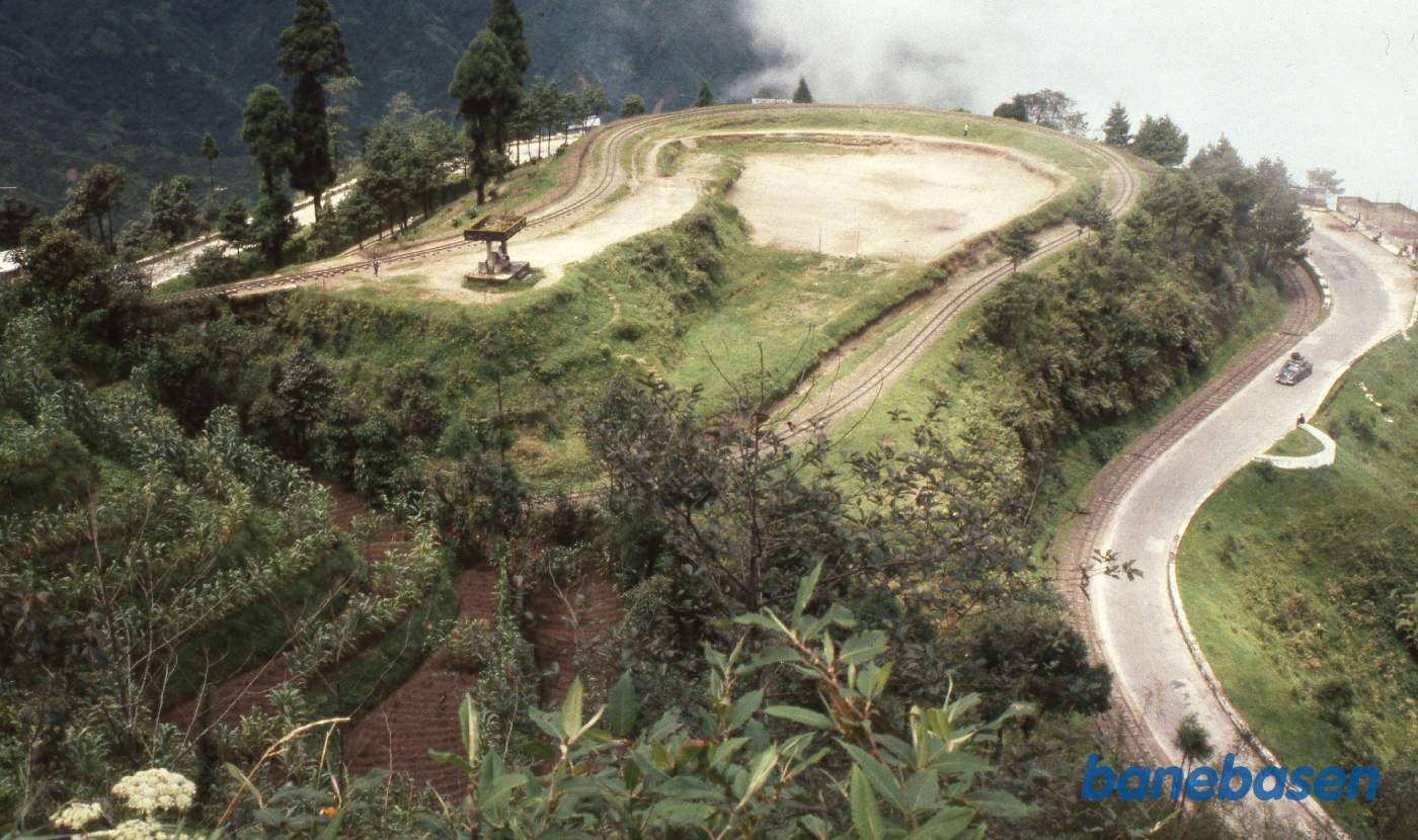 Det berømte Batasia Loop set oppefra