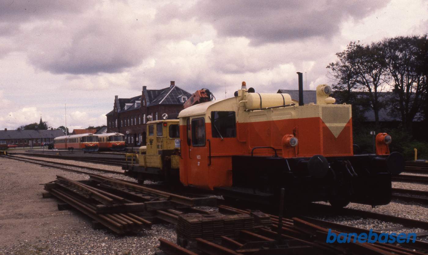 Lemvigbanens Køf samt trolje 15 på Lemvig station