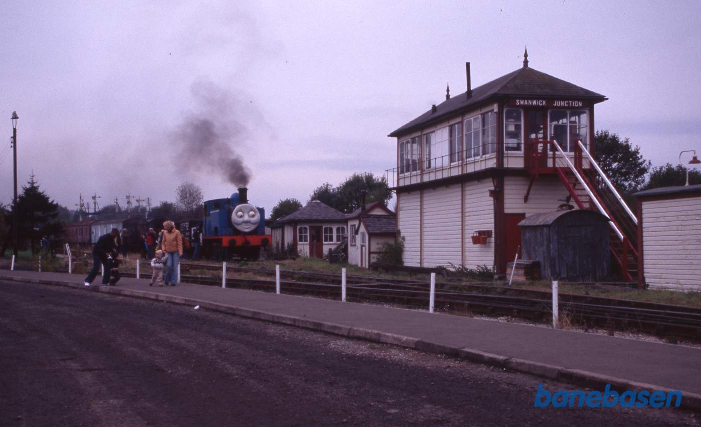 Swanwick Junction kommandoposten på the Midland Railway Center. Denne dag havde de "Day out with Thomas"