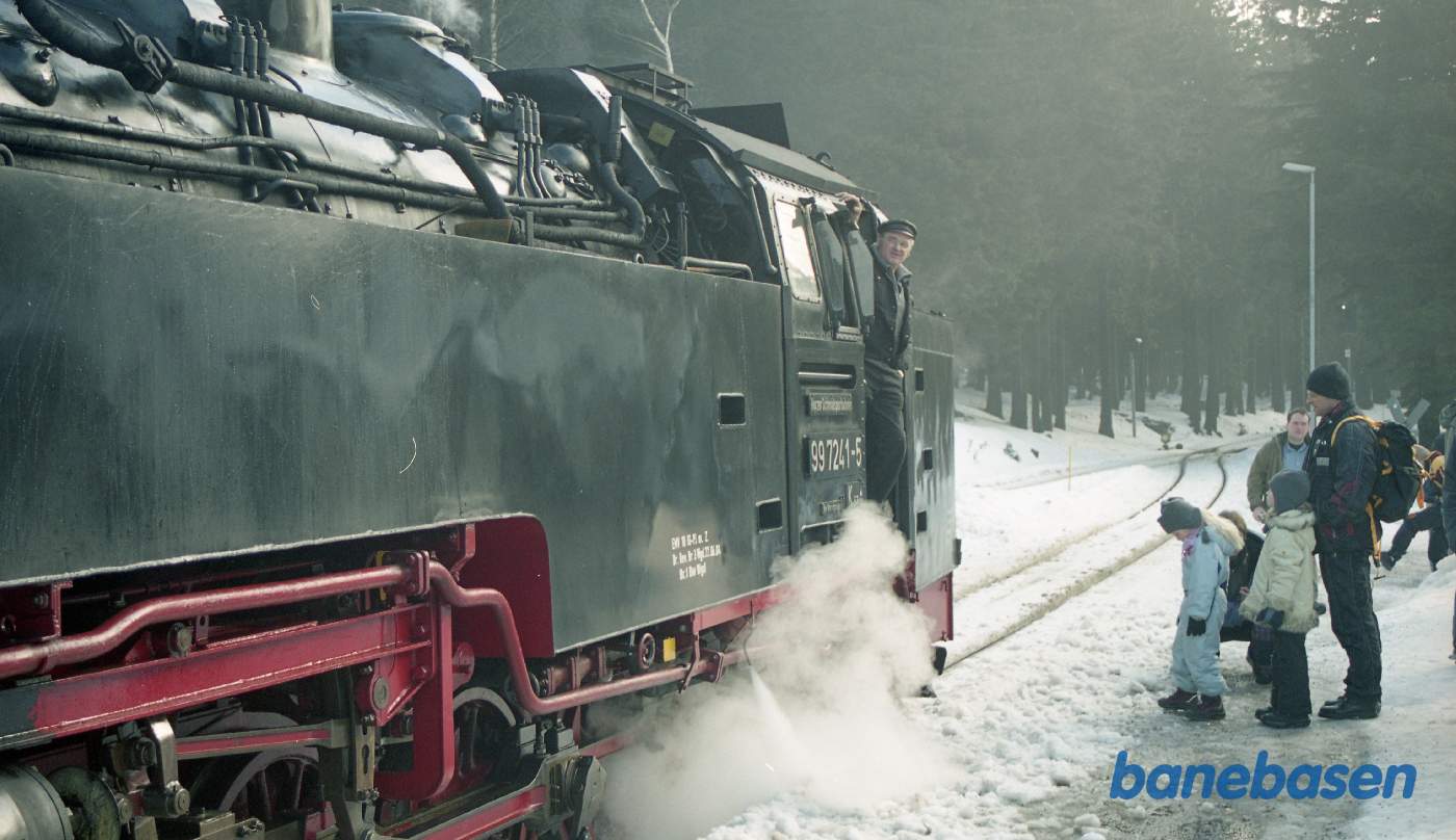Så er persontoget ved at være klar til at rangere fra spor 1 til spor 2