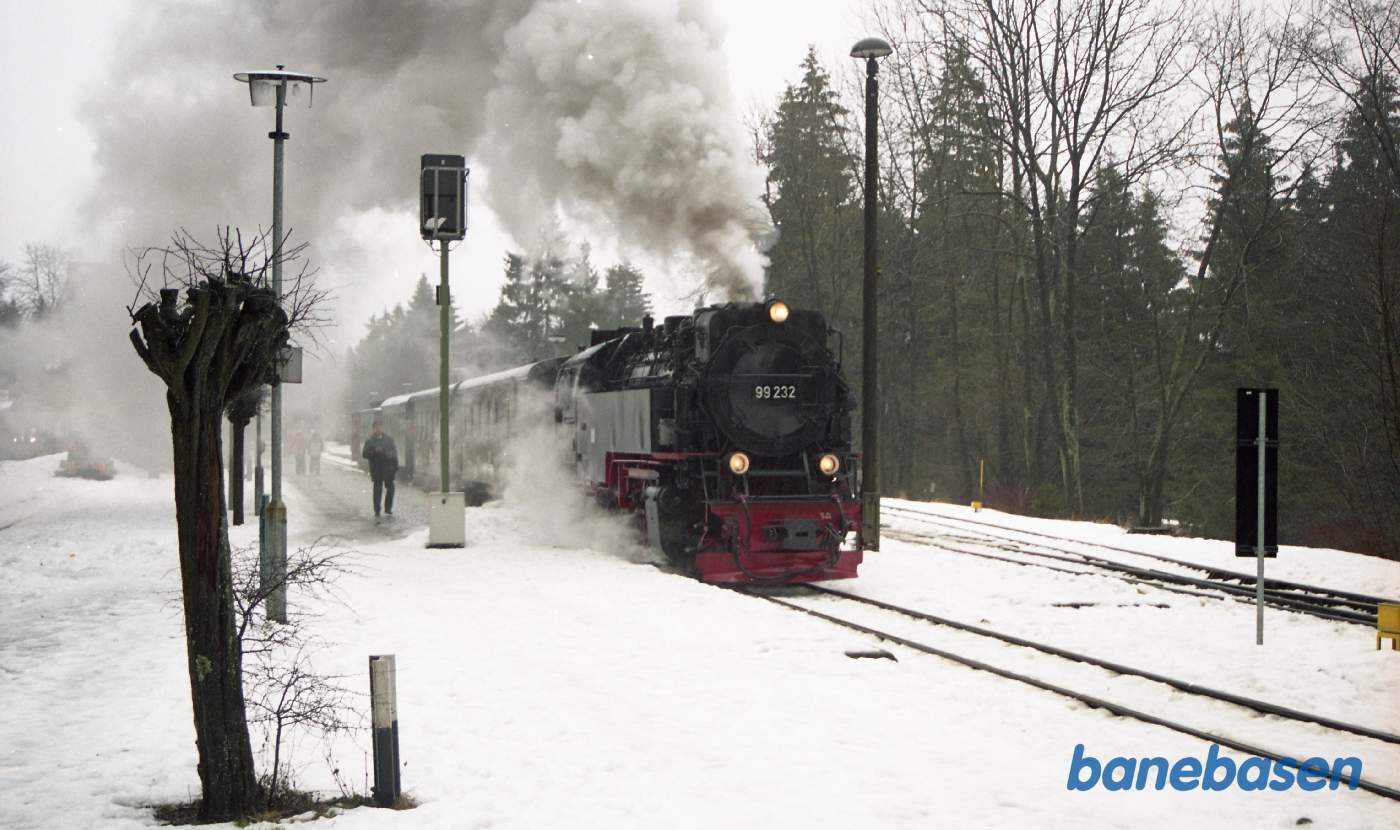 Damptoget ankommet til Drei Annen Hohne