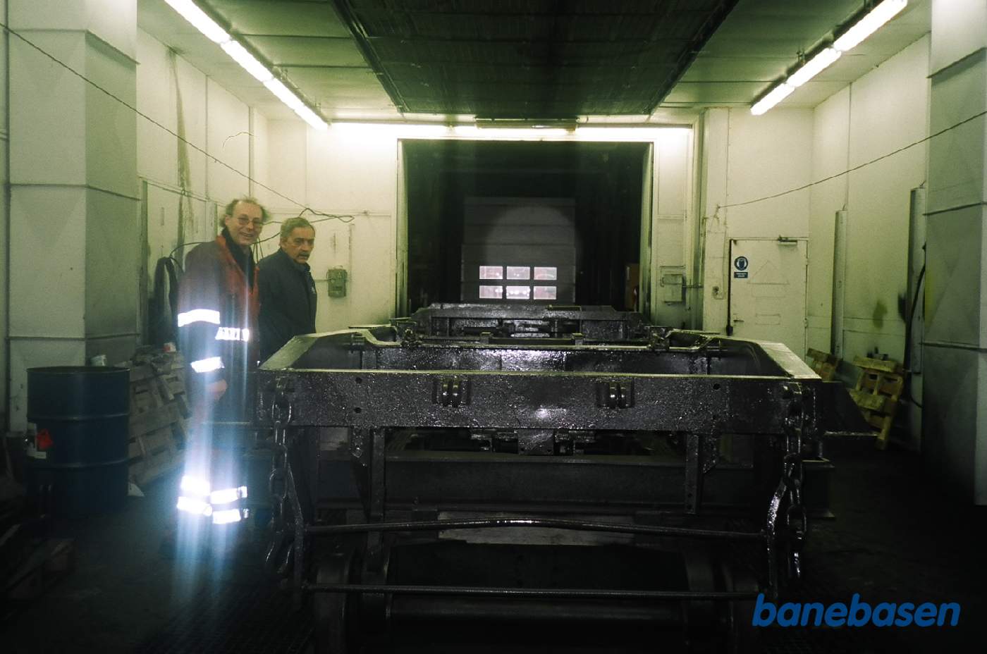 Bogierammerne er malet i malerkabinen Bogierammerne er malet i malerkabinen