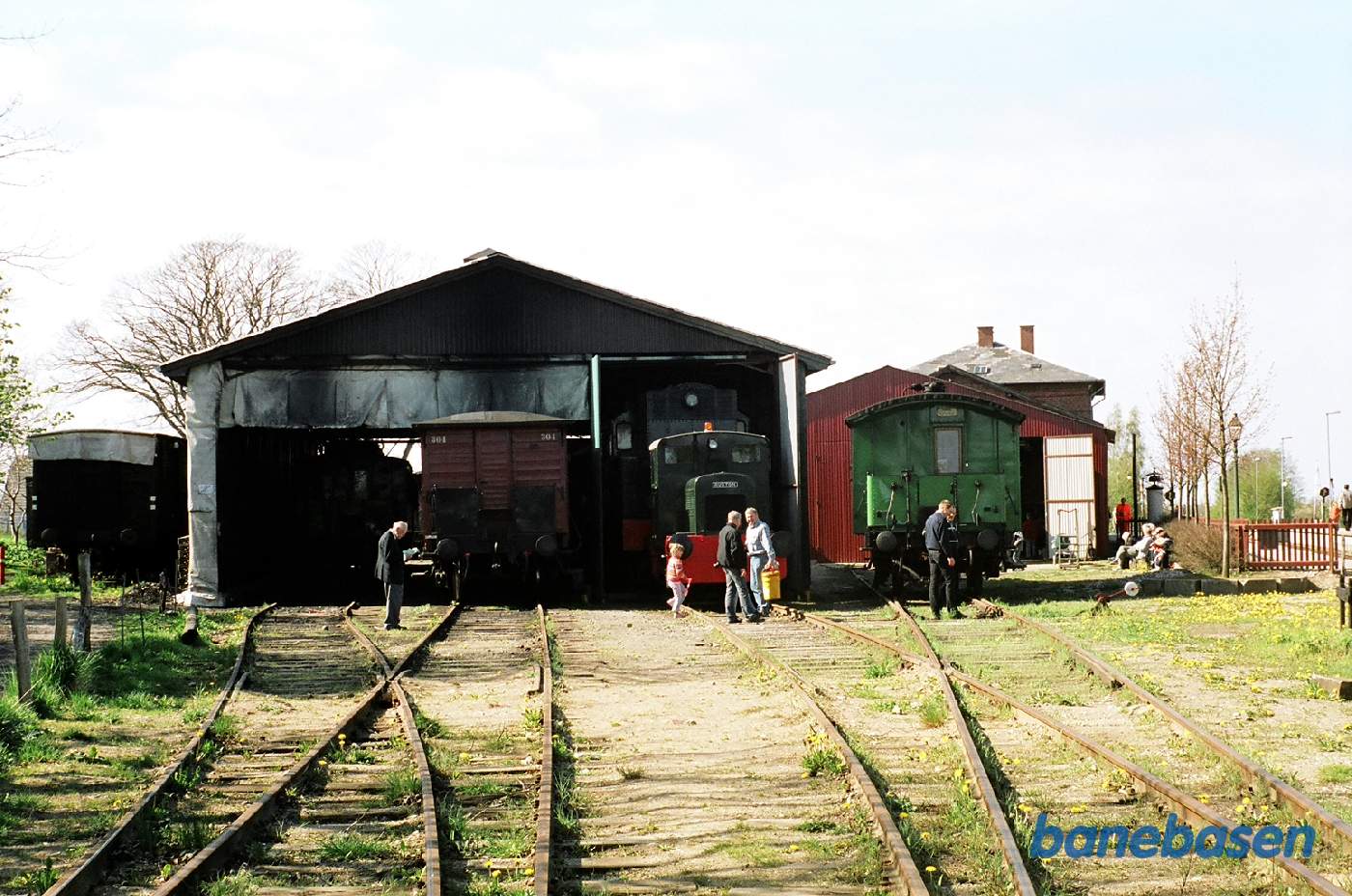 Et vue ud over området foran remiserne Et vue ud over området foran remiserne