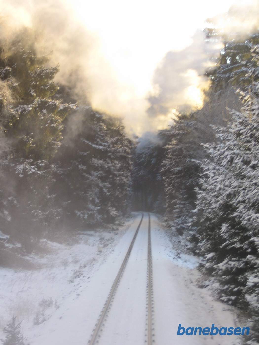 Strækningsfoto set fra bagerste endeperron