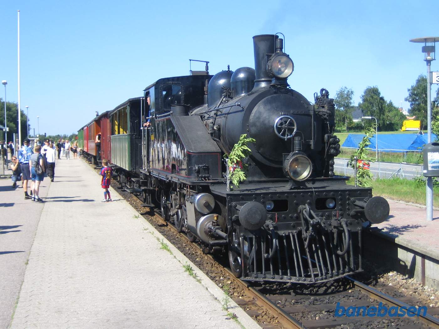 Damptoget i Gilleleje klar til at køre til Grønnehave