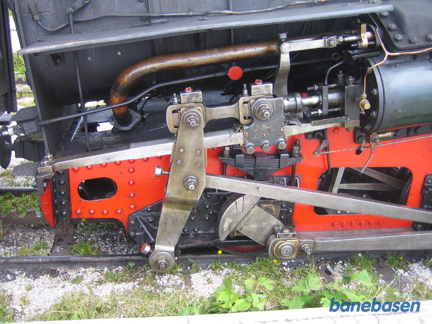 Billede af den mekaniske nedgearing af cylindernes bevægelser