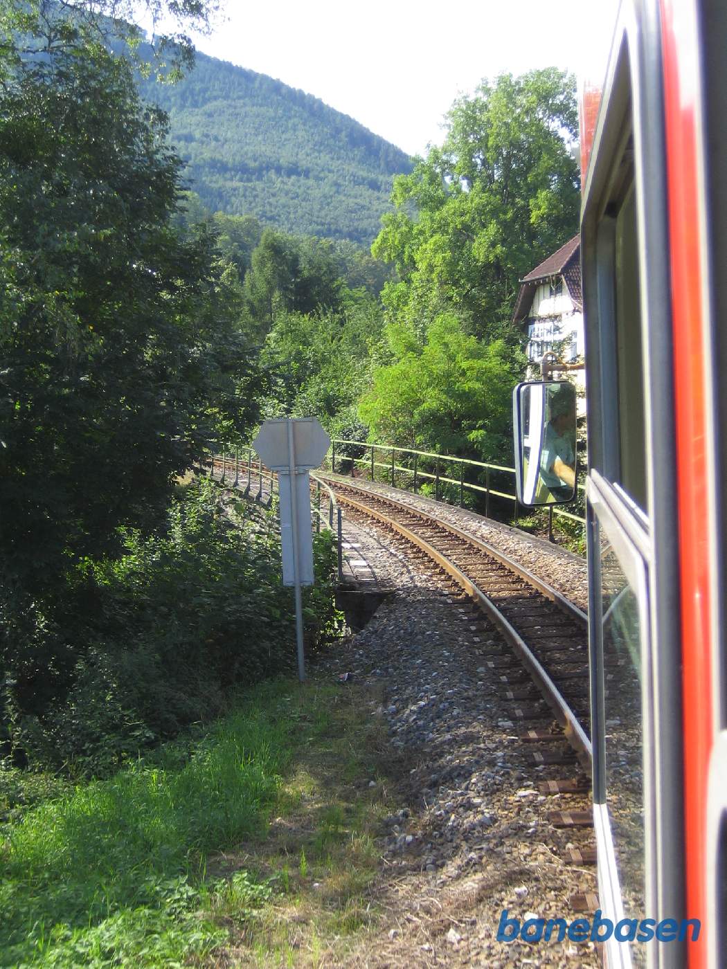 Nu går turen til Ybbnitz, igen hen over den flotte bro
