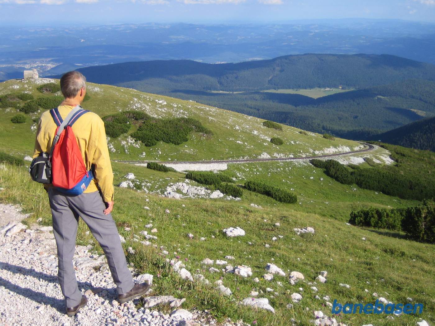 Der er en flot udsigt oppe fra hotellet