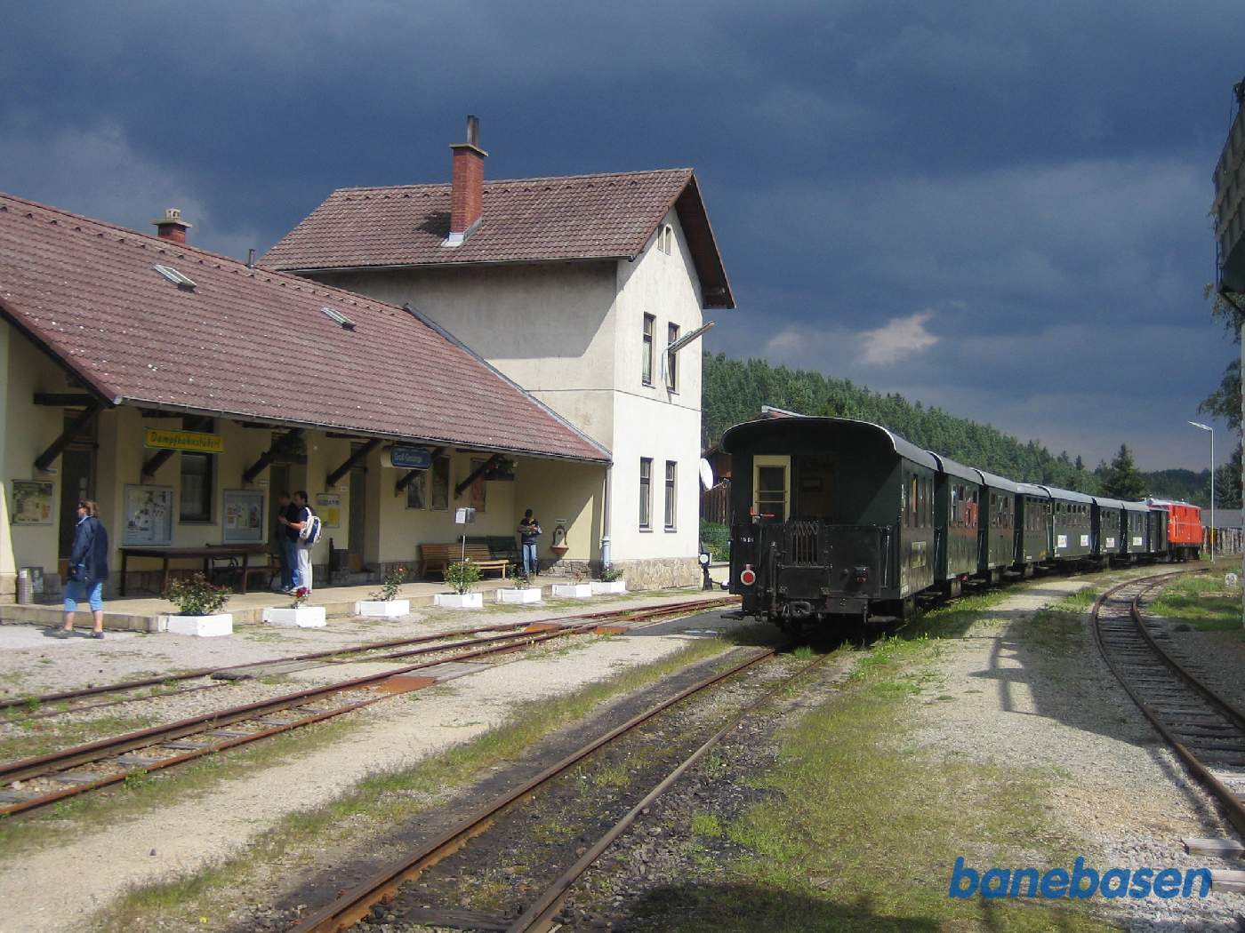 Persontoget ankommet til endestationen